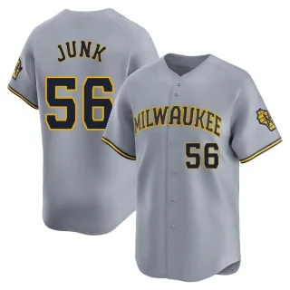 Youth Limited Gray Janson Junk Milwaukee Brewers Away Jersey